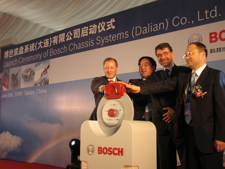 Bosch opens chassis plant in Dalian